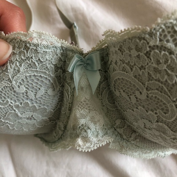 GILLIGAN&O’MALLEY light blue lace push up bra - Picture 2 of 5